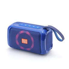 Enceinte sans fil YONIS Enceinte Bluetooth Portable LED Étanche Son 360° Support TF AUX FM Bleu