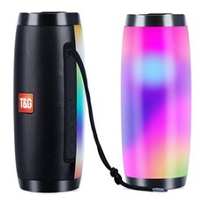 Enceinte sans fil YONIS Enceinte Bluetooth Portable Lumineuse Autonomie 3H Puissance 10W Micro SD FM Gris