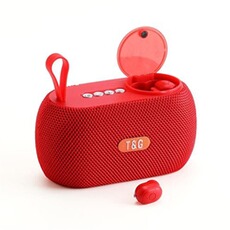 Enceinte sans fil YONIS Enceinte Bluetooth 2 En 1 + Écouteur Sans Fil Immersion Sonore TWS FM Noir
