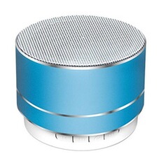 Enceinte sans fil YONIS Enceinte Bluetooth Mini A10 Métal Son Puissant USB 3W Autonomie 10m Bleu
