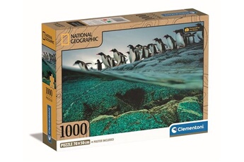 puzzle clementoni puzzle 1000 pièces national geographic pingouins