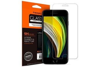 Protection d'écran pour smartphone SPIGEN GLAS.tR Slim - Protection d'écran pour téléphone portable - verre - clair - pour Apple iPhone 7, 8, SE (2e génération)