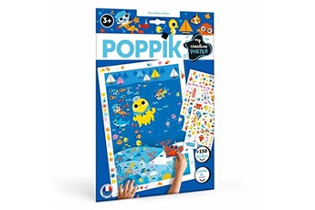 autres jeux créatifs poppik jeu créatif la mer avec 150 stickers