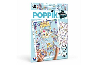 autres jeux créatifs poppik jeu créatif la fête avec 150 stickers