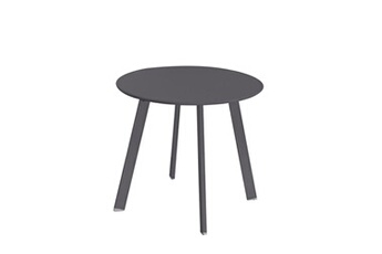 table d'appoint marzia 50 x 50 x 44 cm acier graphite