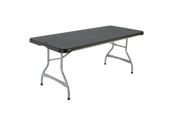 table piable 182 x 73,5 x 76 cm acier plastique
