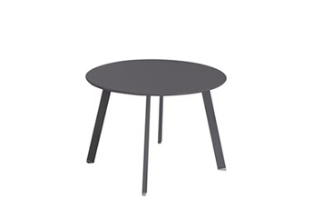 table d'appoint marzia 60 x 60 x 42 cm acier graphite