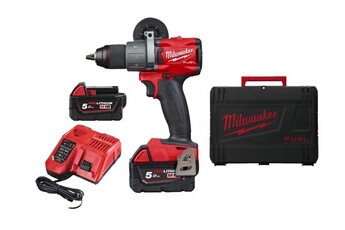 Perceuse Milwaukee Perceuse-visseuse à percussion 18V M18 FPD2-502X + 2 batteries 5Ah + chargeur - TOOL - 4933464264