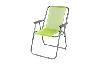 chaise et fauteuil de camping sunnydays - chaise de camping pliable - vert anis