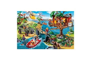 puzzle schmidt puzzle 150 pièces : playmobil, la maison dans l'arbre, avec une figurine, spiele