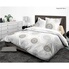 Parure De Couette 4 Pièces 100% Coton – Housse 220x240 Cm + Drap-housse 160x200 Cm + 2 Taies 50x70 Cm – Uni Gris – Qualité Premium