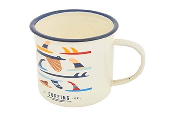 tasse et mugs batela - mug en métal émaillé surfing