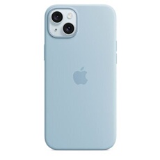 Coque en silicone avec MagSafe pour iPhone 15 Plus - Bleu clair