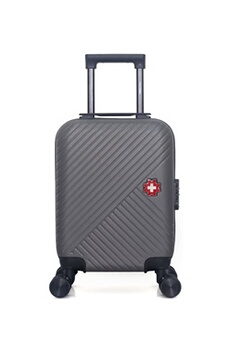 valise swiss kopper - valise cabine xs spiez 4 roues 46 cm - gris fonce