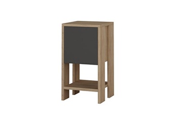 table de chevet concept usine table de chevet bois et gris avec rangement sisa