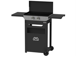 Plancha Electrique, 260 , chariot + couvercle, PLOE260D