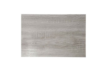 set de table secret de gourmet - set de table rectangulaire bois gris - 45 x 30 cm - gris