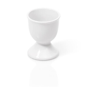 Lot De 6 Coquetiers En Porcelaine Blanche - 7x5,2 Cm - Empilables - Pour Cuisine, Salle à Manger, Décoration