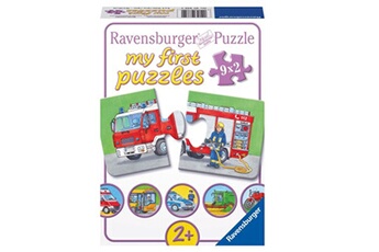 puzzle ravensburger puzzle 2 pièces : 9 puzzles - les véhicules,