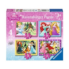 Princesses Disney Puzzle 4x1 - 12-16-20-24 pièces