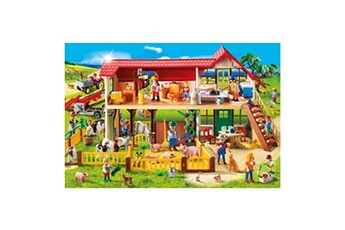 puzzle schmidt puzzle 100 pièces : playmobil, la ferme avec une figurine playmobil, spiele