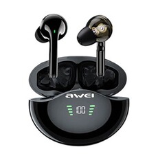 Ecouteurs Awei Ecouteurs Sans Fil Intra-Auriculaire Avec Indicateur LED Noir