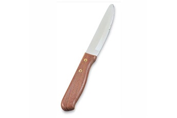 couteau pujadas couteau à steak manche bois plastique l 25,1 cm x 12