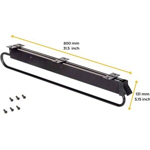 Emuca Porte-Pantalons Extractible Gauche – Chromé 450 Mm Pour Armoire Dressing