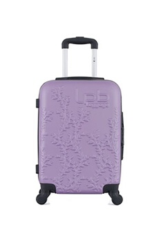 valise lpb - valise cabine abs naïs 4 roues 55 cm - violet dore