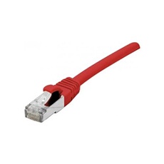 Cordon RJ45 catégorie 6 F/UTP LSOH snagless rouge - 0,3 m