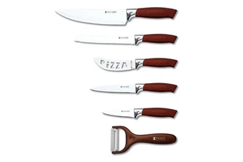 couteau imperial collection set de 5 couteaux + econome imperial bordeau collection imw5s-brn