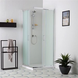 Test de la cabine de douche Giada 70 x 100 cm en verre transparent Test de la cabine de douche Giada 70 x 100 cm en verre transparent