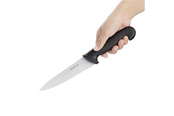 couteau materiel ch pro couteau chef noir 160 mm hygiplas