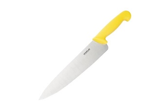 couteau materiel ch pro couteau de cuisinier jaune professionnel 255 mm hygiplas