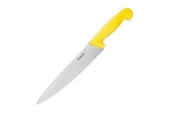 couteau materiel ch pro couteau de cuisinier professionnel jaune 215 mm hygiplas