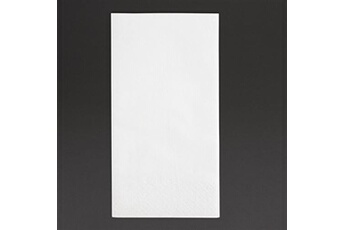 serviette de table fiesta serviettes snacking 2 plis pliage 1/8 recyclable 330 mm blanches x 2000