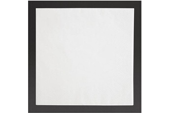 serviette de table fiesta serviettes dîner recyclable 3 plis format 1/4 400mm blanches x 1000
