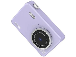 Appareil photo compact GENERIQUE LINFE Caméra numérique HD 48 mégapixels, double caméra avant et arrière, écran LCD - Pourpre