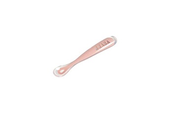 Cuillère bébé Beaba Cuillère 1er âge silicone old pink