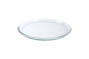 plat / moule generique plat à pizza en verre calzone 32cm transparent