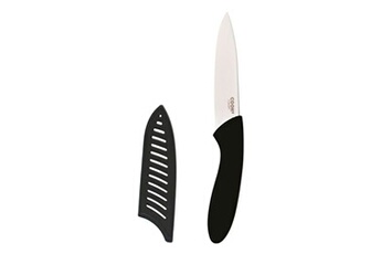 ustensile de cuisine generique couteau en céramique & etui cario 19cm noir