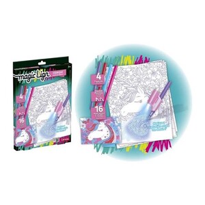 Magic Lign Set Disegno Rivelatore – Tema Oceano – Con 16 Illustrazioni E 4 Pennarelli – Gioco Creativo Per Bambini