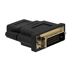 T'nB - Adaptateur vidéo - HDMI femelle pour DVI-D mâle vissable - noir - support 1080p, bi-directionnel