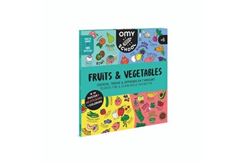 autres jeux créatifs omy jeu créatif poster avec stickers fruits & légumes