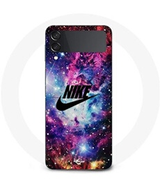 Coque Samsung Galaxy Z Flip3 nike logo noir stylé Rose Vif Violet Bleu