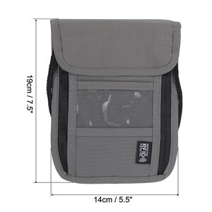Tour De Cou Portefeuille Voyage RFID Étanche - Passeport Et Cartes - Bleu Foncé PATIKIL