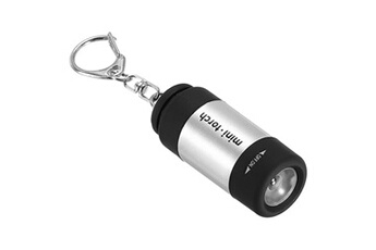 lampe de poche (standard) generique patikil 2.1 mini rechargeable led porte-clés lampe poche, edc torche, argent