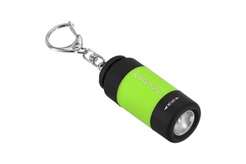 lampe de poche (standard) generique patikil 2.1 mini rechargeable led porte-clés lampe poche, edc torche, lumière vert