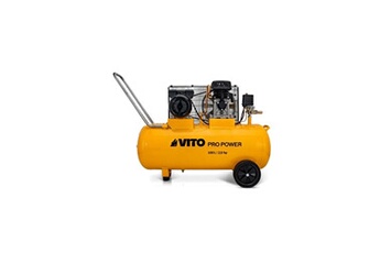 Compresseur d'air Vito Pro-Power Compresseur à courroie 100L 10 bar 1900W 230V AC 2.5 CV 233 L/min VITO