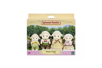 poupée sylvanian families famille mouton 4 personnages articulés et habillés avec soin